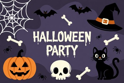 Halloween Party Illustration