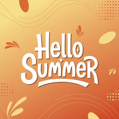 Hello Summer Graphic Design