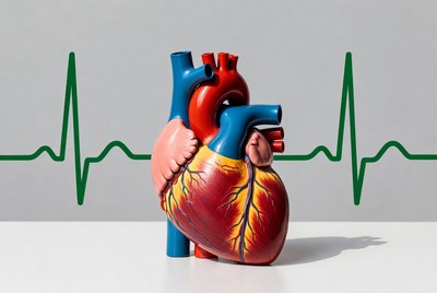 3D Human Heart with ECG Waves