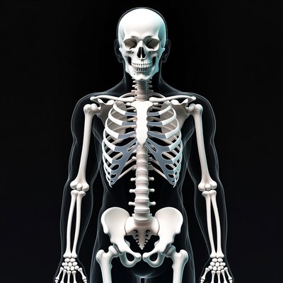 Human Skeleton Front View