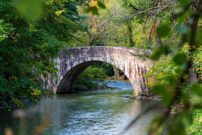 Stone Arch Bridge over Forest River