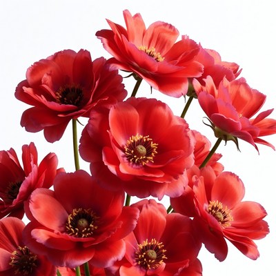Red Ranunculus Flowers Bouquet