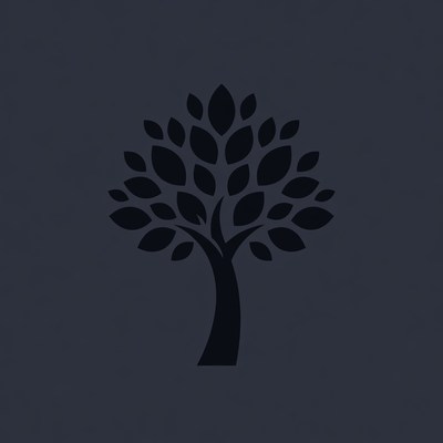 Black Silhouette Tree Icon
