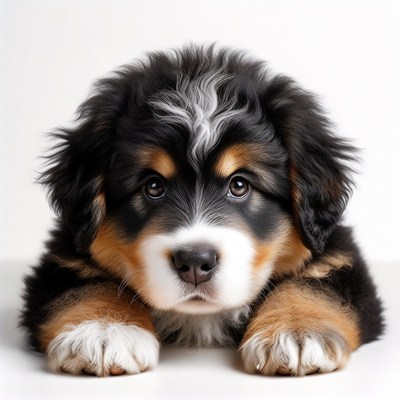 Cute Bernese Mountain Dog Puppy