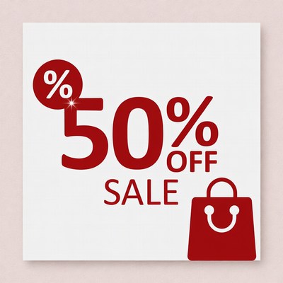 50% Off Sale Clipart