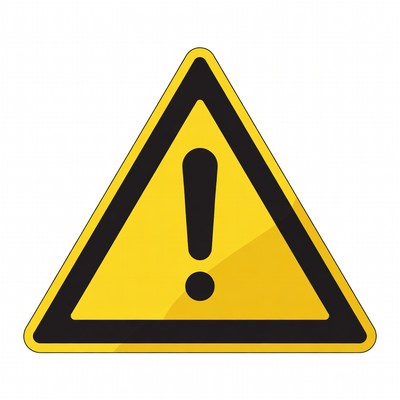 Yellow Warning Sign Icon