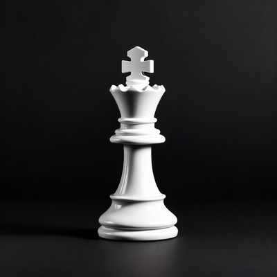 White king chess piece