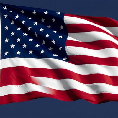 Waving American Flag