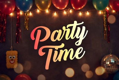 Party Time Balloons Background