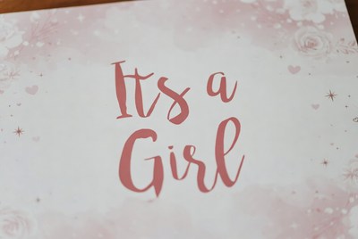 It's a Girl Baby Announcement Card