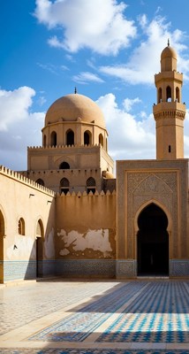 Traditional Mosque with Minaret