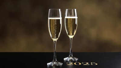Two Champagne Glasses 2025