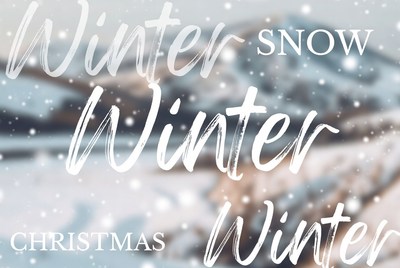 Christmas Winter Snow Text