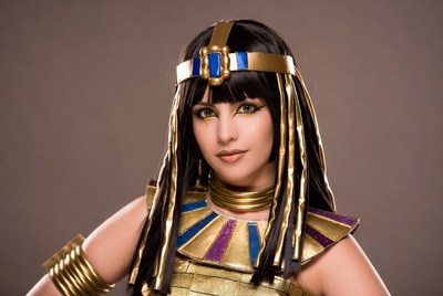Woman in Cleopatra costume