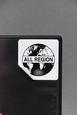 All Region DVD Sticker