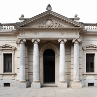 Neoclassical Building with Columns