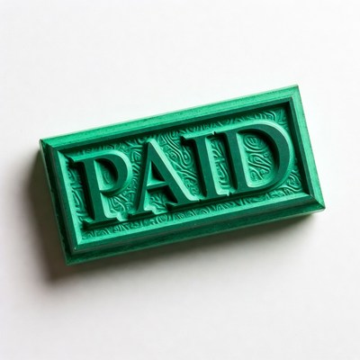 Green PAID Stamp