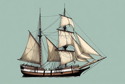 Sailing Ship Illustration