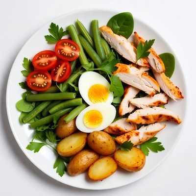 Healthy Chicken Salad with Eggs