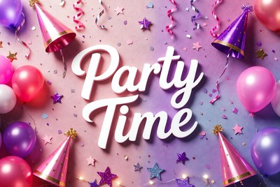 Party Time Balloons and Hats