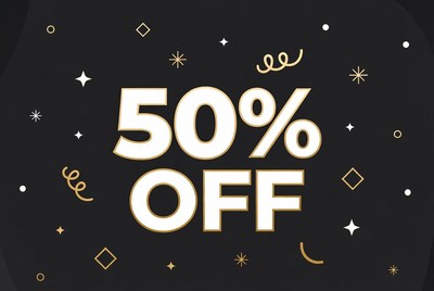 50% Off Sale Graphic