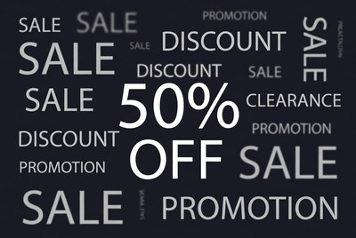 50% Off Sale Promotion Words