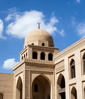 Islamic Mosque Dome with Crescent