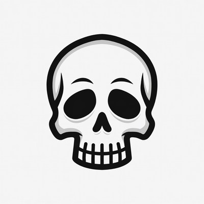 Cartoon Skull Illustration