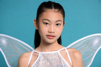Asian girl with fairy wings