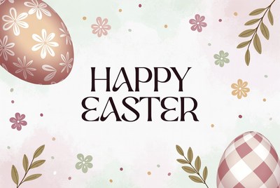 Happy Easter Eggs Illustration