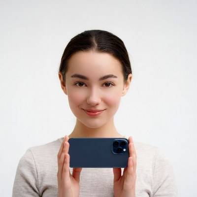Asian woman holding iPhone 12 Pro