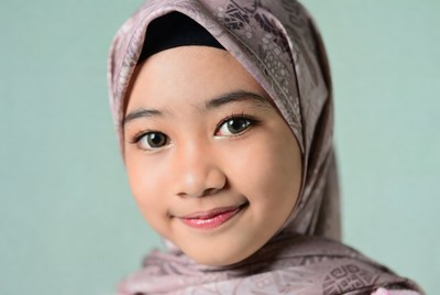 Asian girl wearing hijab