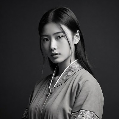 Asian woman in traditional qipao