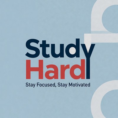 Study Hard Motivational Poster