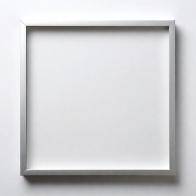 Empty Silver Picture Frame
