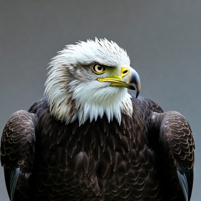 Bald eagle close-up portrait