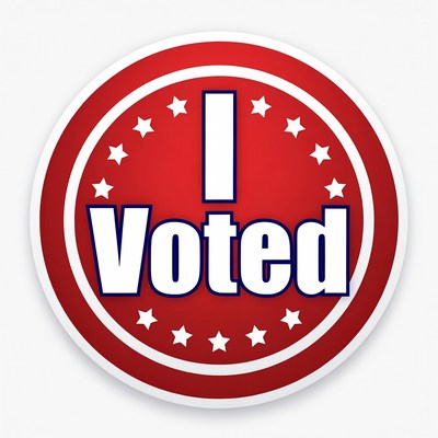 I Voted Red Badge