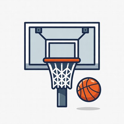 Basketball Hoop with Ball