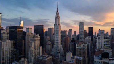Chrysler Building in New York Skyline
