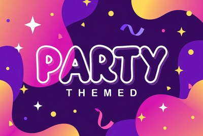 Neon Party Themed Background