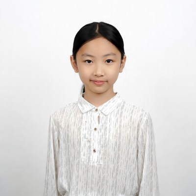 Asian girl smiling portrait