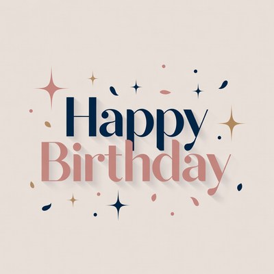 Happy Birthday Illustration