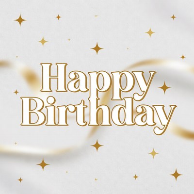 Happy Birthday Golden Text
