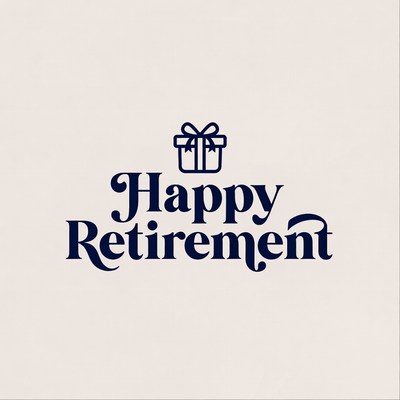 Happy Retirement Gift Illustration