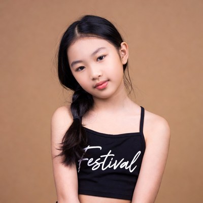 Asian girl in Festival tank top