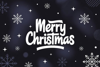 Merry Christmas Snowflakes Background