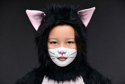 Asian girl in cat costume