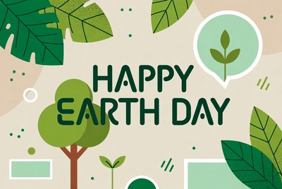 Happy Earth Day Illustration
