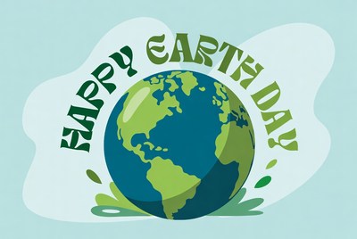 Happy Earth Day Illustration