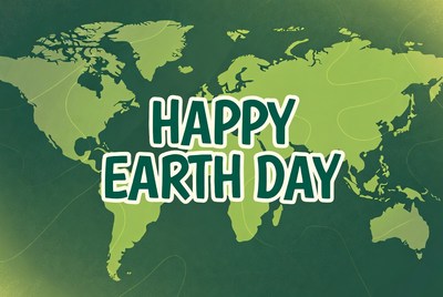 Happy Earth Day World Map